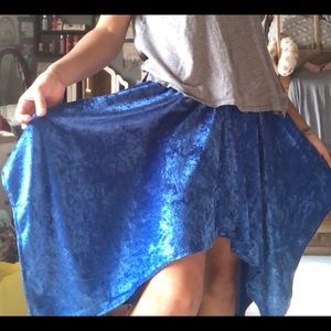 Crushed Velvet Handmade Skirt